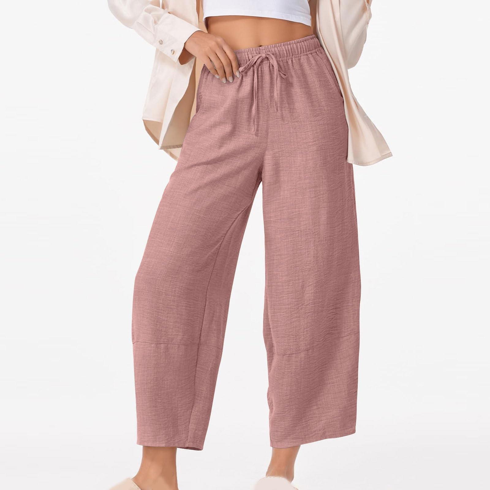 Women s Pants With Drawstring Waist Elastic High Waisted Workout Casual Trousers XL рожевий
Women s Pants With Drawstring Waist Elastic High Waisted Workout Casual Trousers XL рожевий