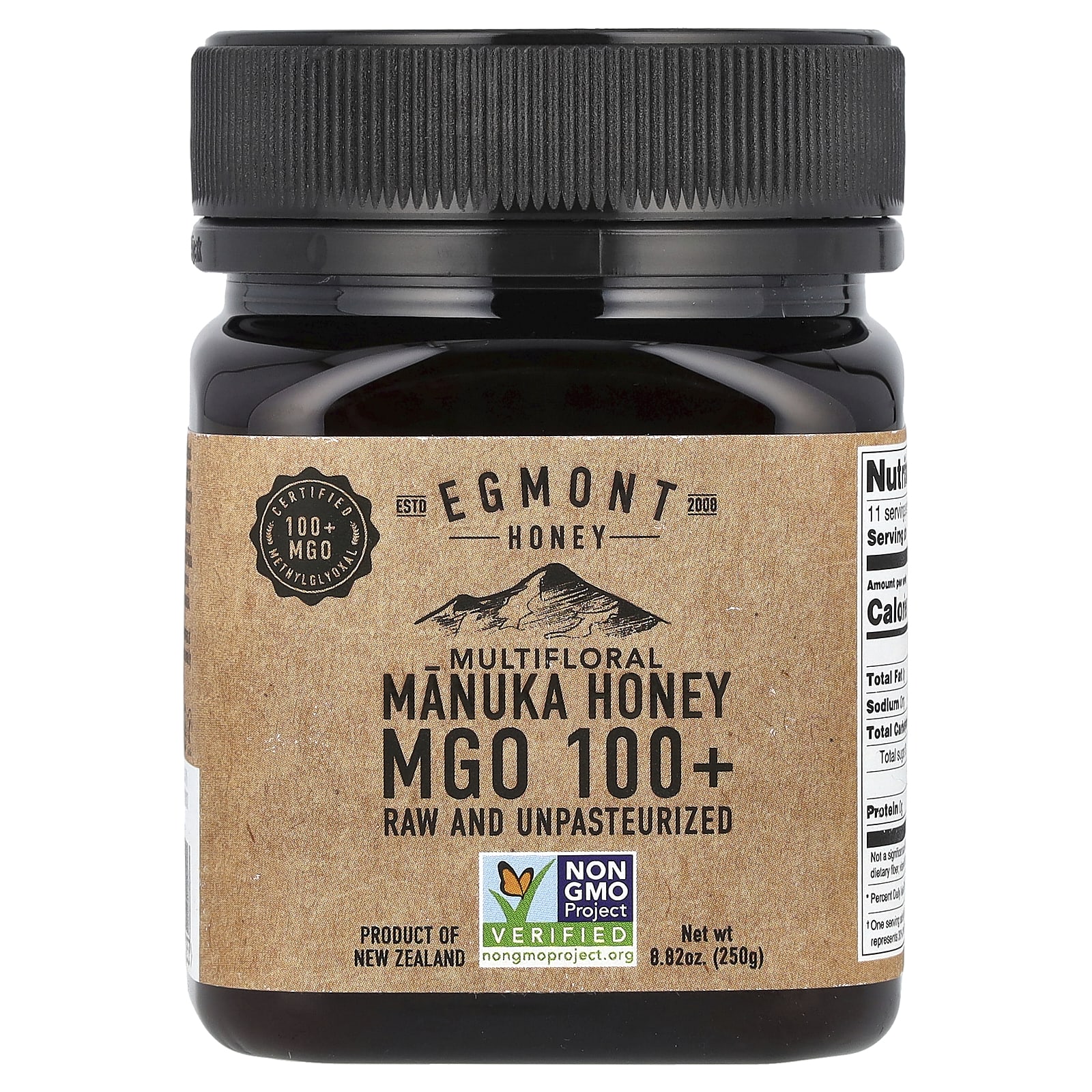 Egmont Honey, багатоквітковий мед манука, необроблений і непастеризований, MGO 100+, 8,82 унції (250 г)
Egmont Honey, багатоквітковий мед манука, необроблений і непастеризований, MGO 100+, 8,82 унції (250 г)