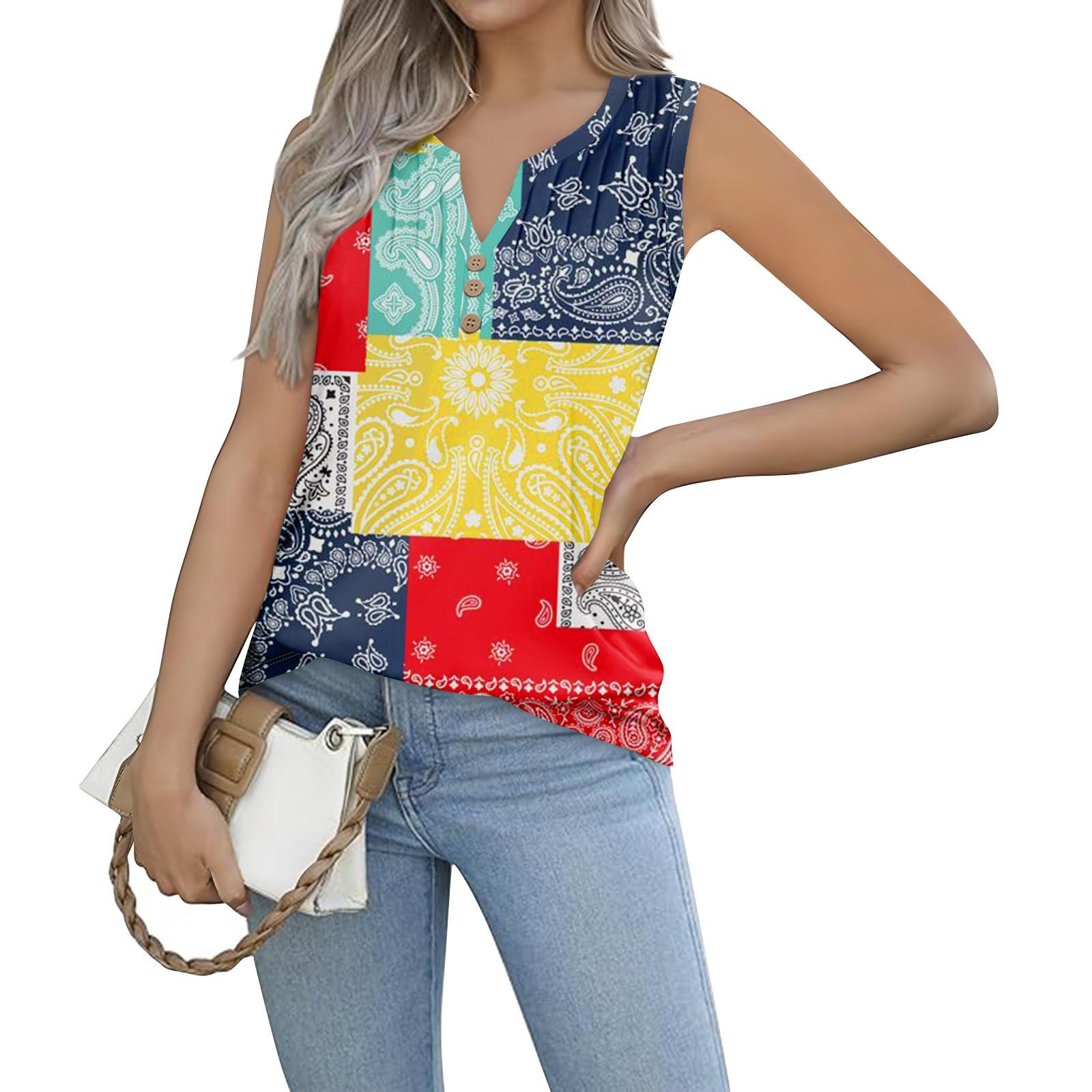 Женская майка для девочек с цветными принтами Повседневный топ Майки для женщин Свободный крой Топы без рукавов Струящиеся XL жёлтый
Женская майка для девочек с цветными принтами Повседневный топ Майки для женщин Свободный крой Топы без рукавов Струящиеся XL жёлтый