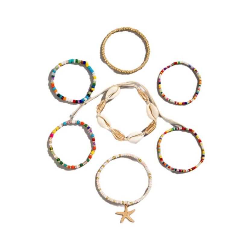 Bohemian Layered Shell And Beaded Bracelets Necklace For Women Ocean Inspired Starfish Jewelry Summer Beach Style 1
Bohemian Layered Shell And Beaded Bracelets Necklace For Women Ocean Inspired Starfish Jewelry Summer Beach Style 1