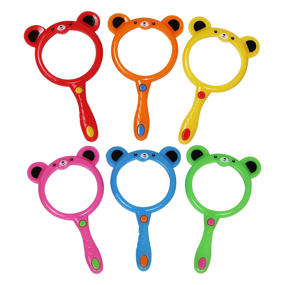 6 Pieces Pocket Magnifying Glass Shatterproof Magnifier Ergonomic Grip Bear-Shaped Toy for Exploration Nature Outdoor Detective
6 Pieces Pocket Magnifying Glass Shatterproof Magnifier Ergonomic Grip Bear-Shaped Toy for Exploration Nature Outdoor Detective