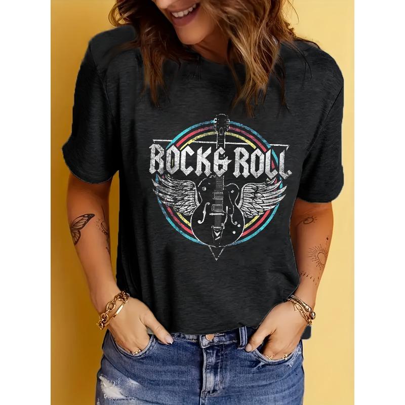 European sizes Circle Rock Band Pattern T-Shirt, Short Sleeve Casual Round Neck Top, Spring/Summer Women s Wear 4XL чорний
European sizes Circle Rock Band Pattern T-Shirt, Short Sleeve Casual Round Neck Top, Spring/Summer Women s Wear 4XL чорний