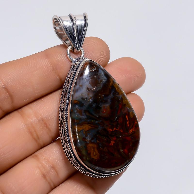 Dazzling Top Grade Qualite 100% Natural Seam Agate Pear Shape Vintage Style Handmade Jewelry 925 Steling Silver Plated Pendant 2.4 WSJ-4898 2.4
Dazzling Top Grade Qualite 100% Natural Seam Agate Pear Shape Vintage Style Handmade Jewelry 925 Steling Silver Plated Pendant 2.4 WSJ-4898 2.4