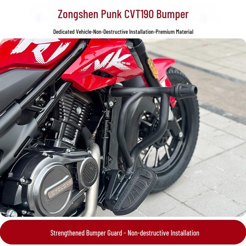 Zongshen Punk CVT190 Черный Бампер-Защита из Углеродистой Стали с Усилением Противоударной Резиновой Головкой
Zongshen Punk CVT190 Черный Бампер-Защита из Углеродистой Стали с Усилением Противоударной Резиновой Головкой