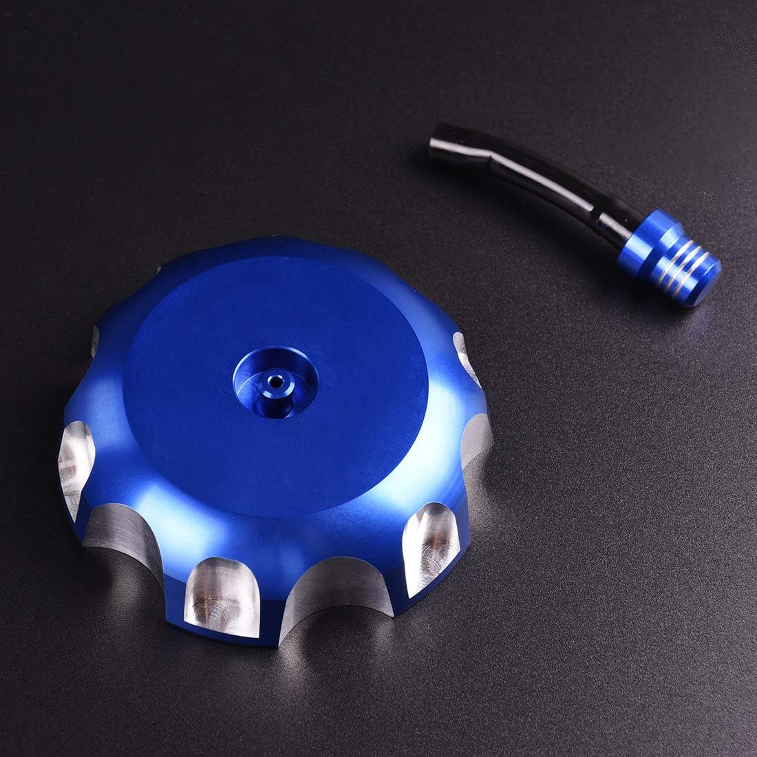 Billet Gas Fuel Tank Cap Cover w/Vent Hose Compatible with YAMAHA Raptor 125/250/350/660 All years YFZ 450 2004-2013 TTR225 2003 Suzuki RMZ 250
Billet Gas Fuel Tank Cap Cover w/Vent Hose Compatible with YAMAHA Raptor 125/250/350/660 All years YFZ 450 2004-2013 TTR225 2003 Suzuki RMZ 250