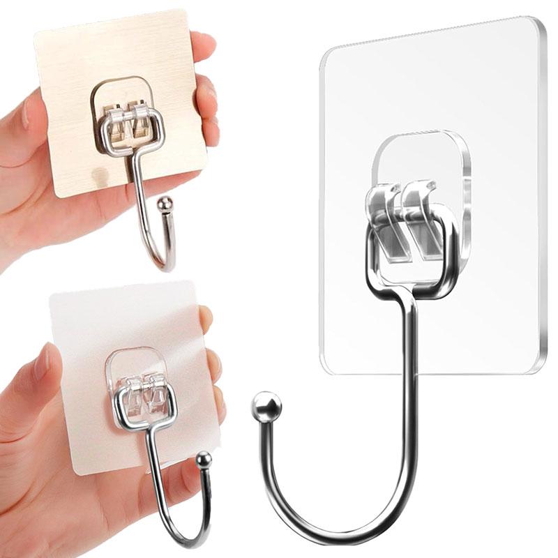 5/10Pcs Large Adhesive Hooks Waterproof Wall Hooks Hanging Heavy Duty 22lbs Stainless Steel Hook for Kitchen Bathroom Home 7x7cm 5Pcs прозорий
5/10Pcs Large Adhesive Hooks Waterproof Wall Hooks Hanging Heavy Duty 22lbs Stainless Steel Hook for Kitchen Bathroom Home 7x7cm 5Pcs прозорий