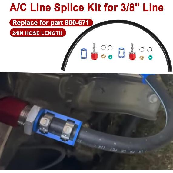 800-671 A/C Line Splice Kit With No.6 Hose For 3/8 Hose to Hard Lines Repair,A/C Air Conditioning Repair Splice Connector Kit
800-671 A/C Line Splice Kit With No.6 Hose For 3/8 Hose to Hard Lines Repair,A/C Air Conditioning Repair Splice Connector Kit