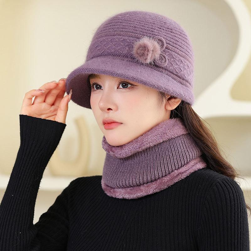 Middle-aged rabbit fur knitted warm hat women s mother fashion thickened wool scarf hat outdoor grandma hat Separate hat (only hat)
Middle-aged rabbit fur knitted warm hat women s mother fashion thickened wool scarf hat outdoor grandma hat Separate hat (only hat)