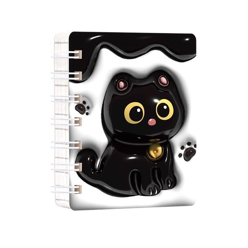 Cute Cat Shaped Spiral Notebook Durable Cover Spiral Binding Compact Size for Notes and Sketching Practical Stationery for Daily Use One Size чёрный
Cute Cat Shaped Spiral Notebook Durable Cover Spiral Binding Compact Size for Notes and Sketching Practical Stationery for Daily Use One Size чёрный