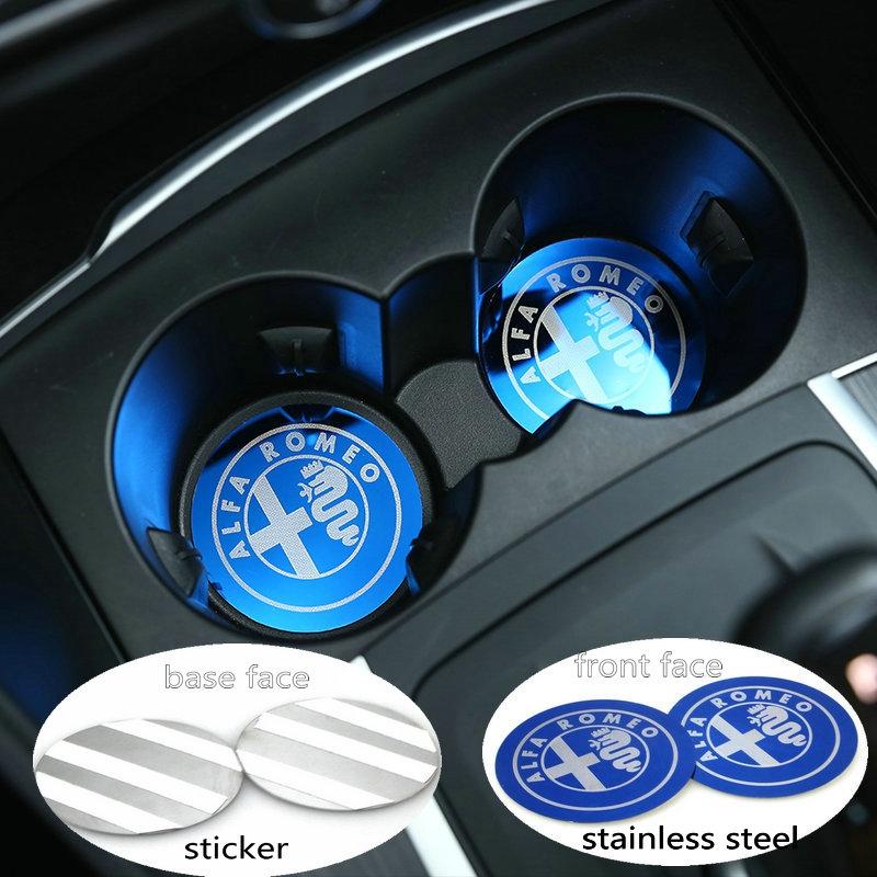 2Pcs Blue Car Cup Holder Cover Mat Trim Stainless Accessories For A1lfa R1omeo Giulia Stelvio 2017
2Pcs Blue Car Cup Holder Cover Mat Trim Stainless Accessories For A1lfa R1omeo Giulia Stelvio 2017