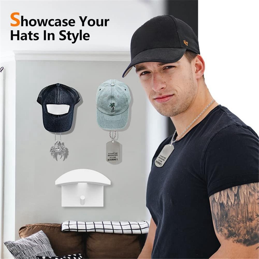 4Pcs Adhesive Hat Holder Hook for Baseball Cap Wall Mount Organizer Plastic Minimalist Hanger Rack Black
4Pcs Adhesive Hat Holder Hook for Baseball Cap Wall Mount Organizer Plastic Minimalist Hanger Rack Black