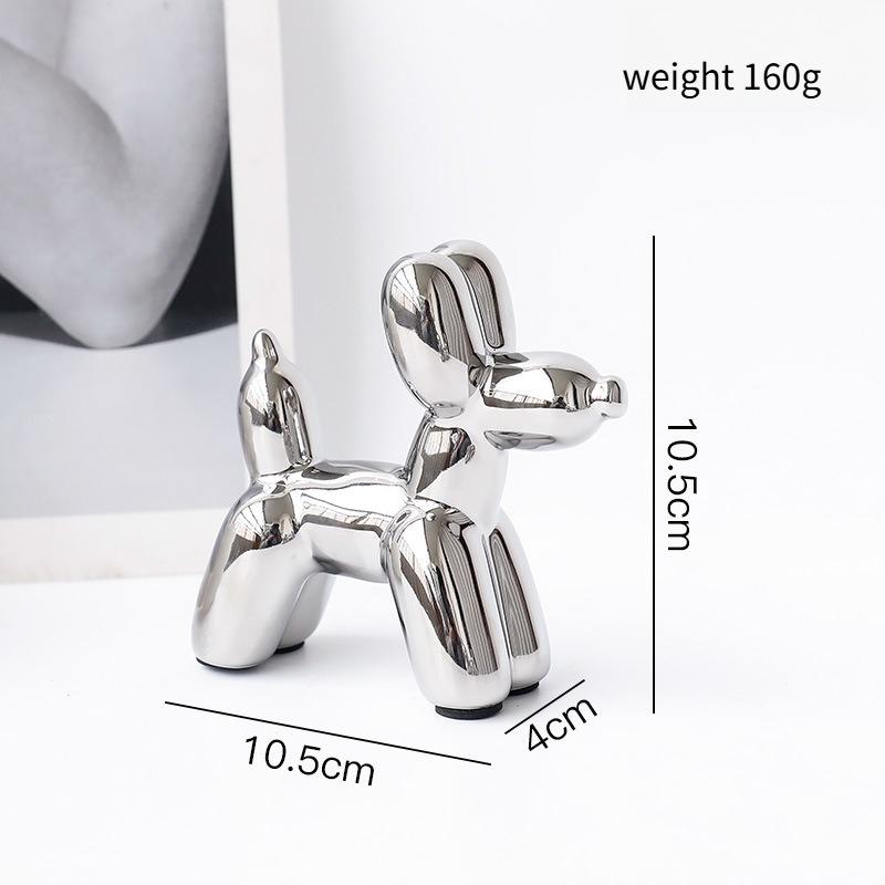 High Quality Hot Sales Decorative Items Nordic Light Luxury Electroplated Ceramic Balloons Dogs Monkeys Rabbits Animal Ornaments
High Quality Hot Sales Decorative Items Nordic Light Luxury Electroplated Ceramic Balloons Dogs Monkeys Rabbits Animal Ornaments