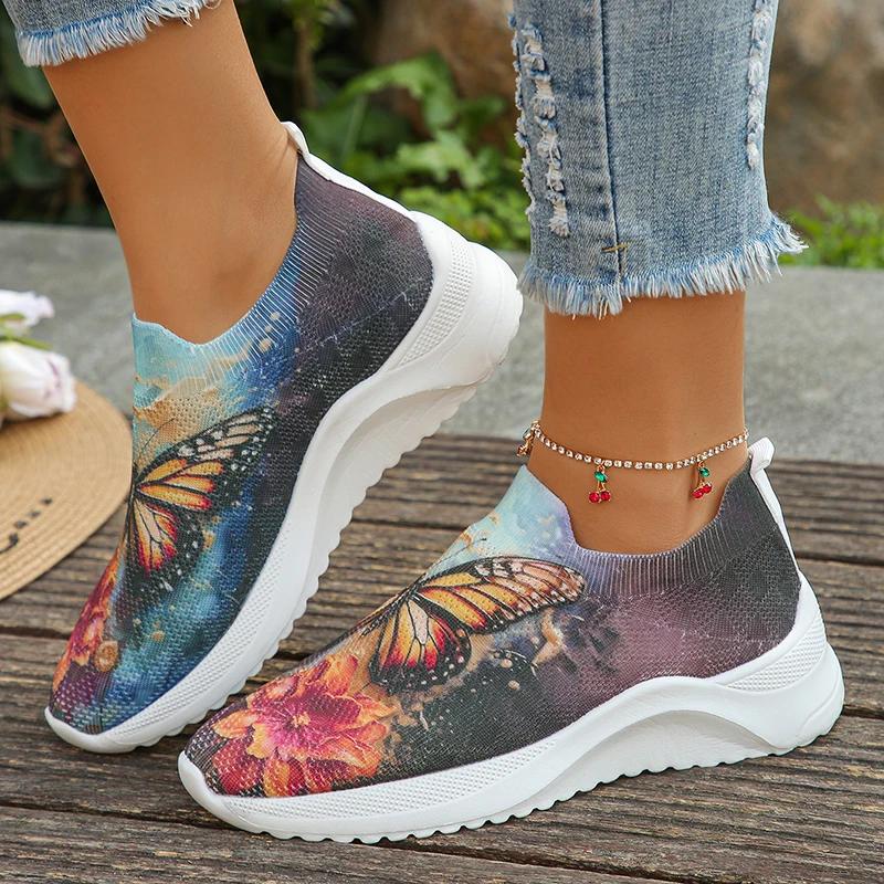 Butterfly Printed Socks Sneakers Women Breathable Knitting Casual Sports Shoes Woman Wedge Heels Slip On Walking Shoes Plus Size 35
Butterfly Printed Socks Sneakers Women Breathable Knitting Casual Sports Shoes Woman Wedge Heels Slip On Walking Shoes Plus Size 35