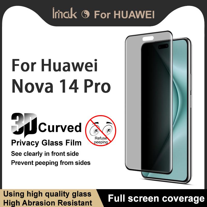 For Huawei Nova 14 Pro Glass IMAK 3D Curved Privacy Tempered Glass Full Screen Coverage Film Huawei Nova 14 Pro
For Huawei Nova 14 Pro Glass IMAK 3D Curved Privacy Tempered Glass Full Screen Coverage Film Huawei Nova 14 Pro