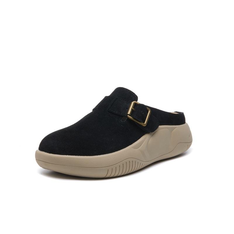 Baotou half slippers women s genuine leather spring and summer new versatile thick-bottomed sandals lazy Birkenstocks slippers women 40 чорний
Baotou half slippers women s genuine leather spring and summer new versatile thick-bottomed sandals lazy Birkenstocks slippers women 40 чорний