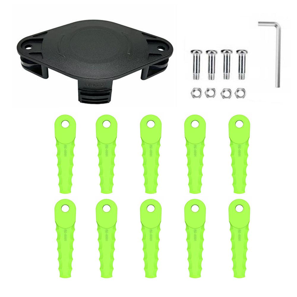 Trimmer Head + 10 Blades for Greenworks 21602/21362/21242/21132/21062 Lawn Mower Part,EVRG-01+RS-0001 Green A
Trimmer Head + 10 Blades for Greenworks 21602/21362/21242/21132/21062 Lawn Mower Part,EVRG-01+RS-0001 Green A