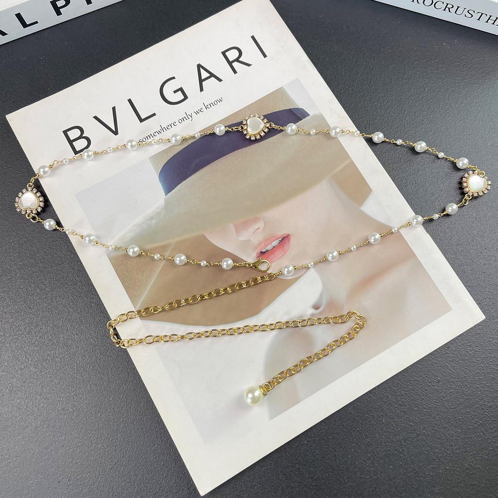 Pearl Waist Chain For Women With Water Drilled Four Leaf Clover Pendant Summer Fashion Accessory SmallPearlHeart
Pearl Waist Chain For Women With Water Drilled Four Leaf Clover Pendant Summer Fashion Accessory SmallPearlHeart