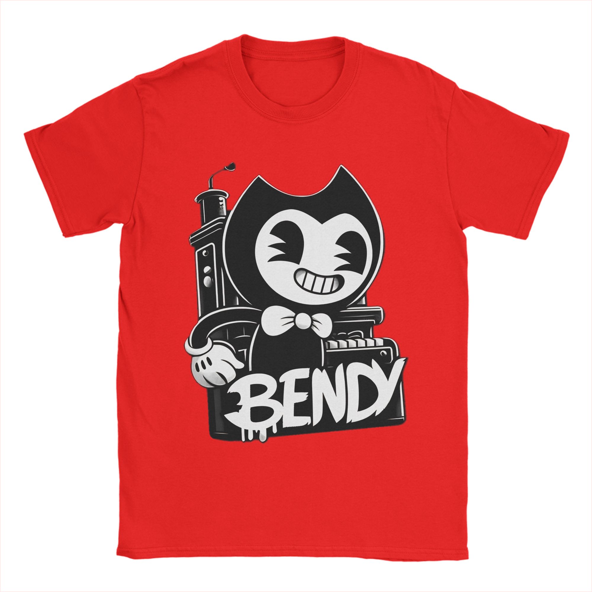 Bendy Tshirts For Unisex Women Cotton Tops Novelty Cartoon Crewneck Short Sleeve S
Bendy Tshirts For Unisex Women Cotton Tops Novelty Cartoon Crewneck Short Sleeve S