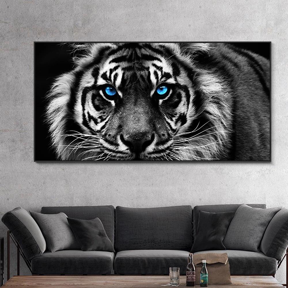 Black and White Tiger Head Painting Canvas Painting Mural Poster Wall Art Bedroom Living Room Modern Decorative Painting 20x40cm
Black and White Tiger Head Painting Canvas Painting Mural Poster Wall Art Bedroom Living Room Modern Decorative Painting 20x40cm