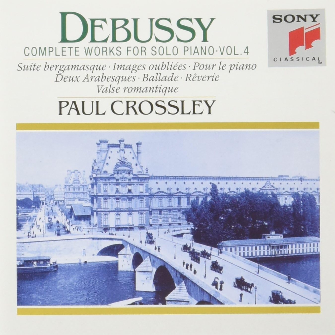 CD PAUL CROSSLEY - Debussy: Complete Piano Solos Vol. SRCR9560PROMO Japan ObiClassical Used
CD PAUL CROSSLEY - Debussy: Complete Piano Solos Vol. SRCR9560PROMO Japan ObiClassical Used