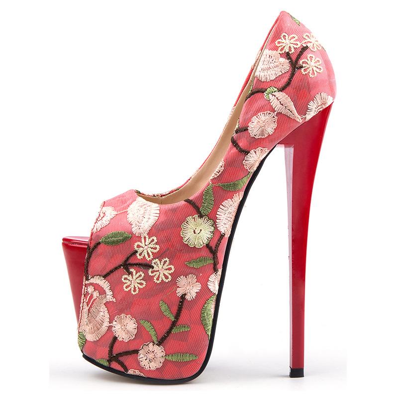 Sandals Crossdresser Summer Peep Toe 19cm Thin High Heels Sexy Club Pumps Woman Embroidery Wedding Shoes Stilettos 34-45 45 червоний
Sandals Crossdresser Summer Peep Toe 19cm Thin High Heels Sexy Club Pumps Woman Embroidery Wedding Shoes Stilettos 34-45 45 червоний