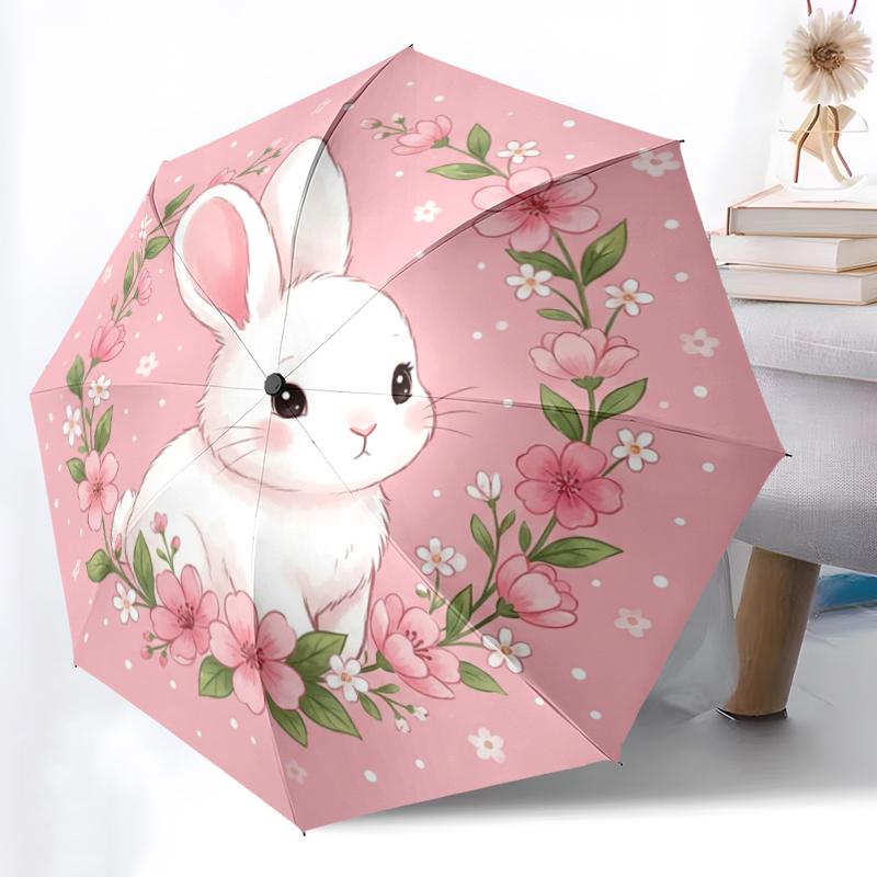Cute Rabbit Umbrella Lightweight Travel Umbrella with 8-Rib Strong Frame Vibrant Digital Print for Outdoor Activities
Cute Rabbit Umbrella Lightweight Travel Umbrella with 8-Rib Strong Frame Vibrant Digital Print for Outdoor Activities
