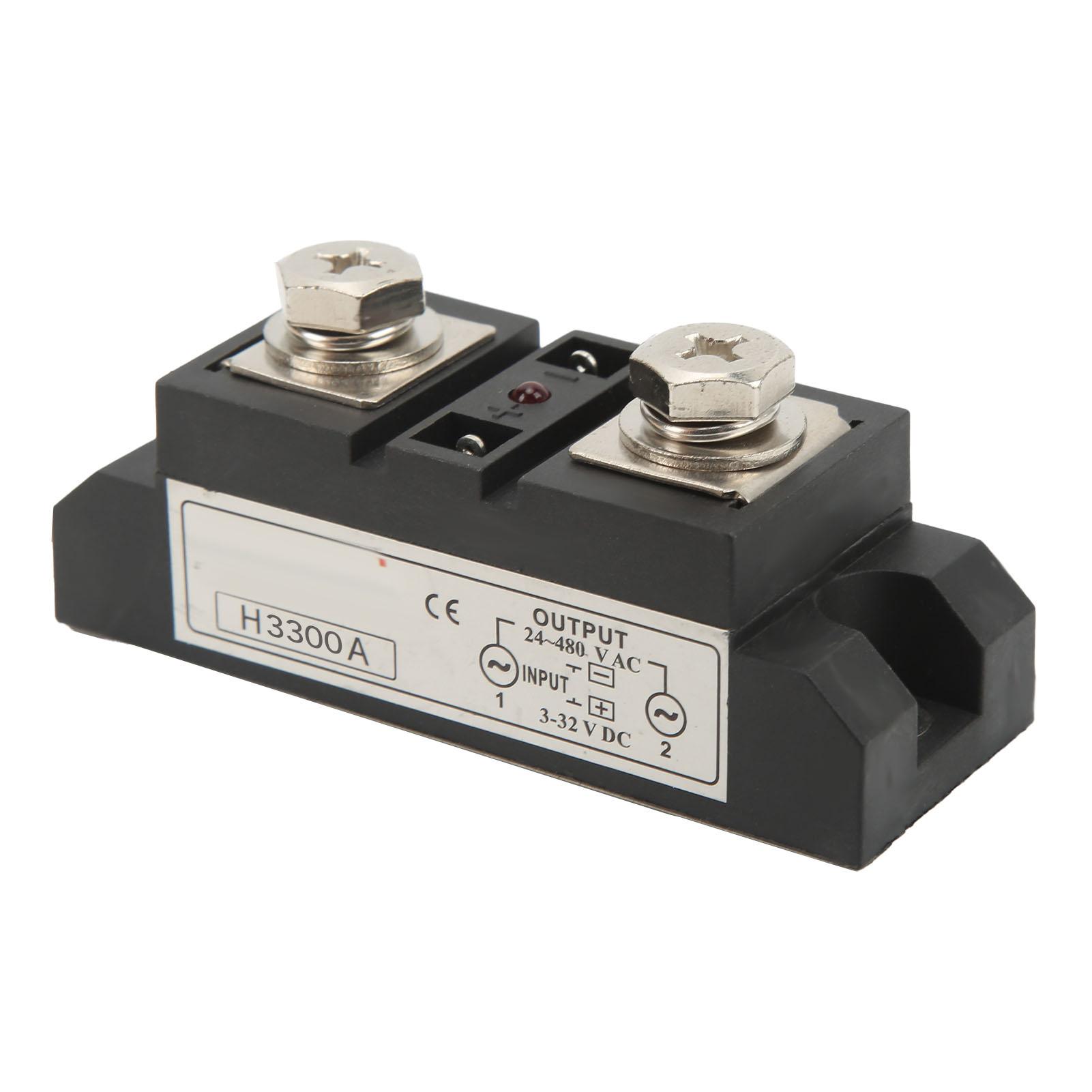 DC to AC Solid State Relay Industrial SSR Relay with LED Indicator 3‑32V Input 24‑480V Output
DC to AC Solid State Relay Industrial SSR Relay with LED Indicator 3‑32V Input 24‑480V Output