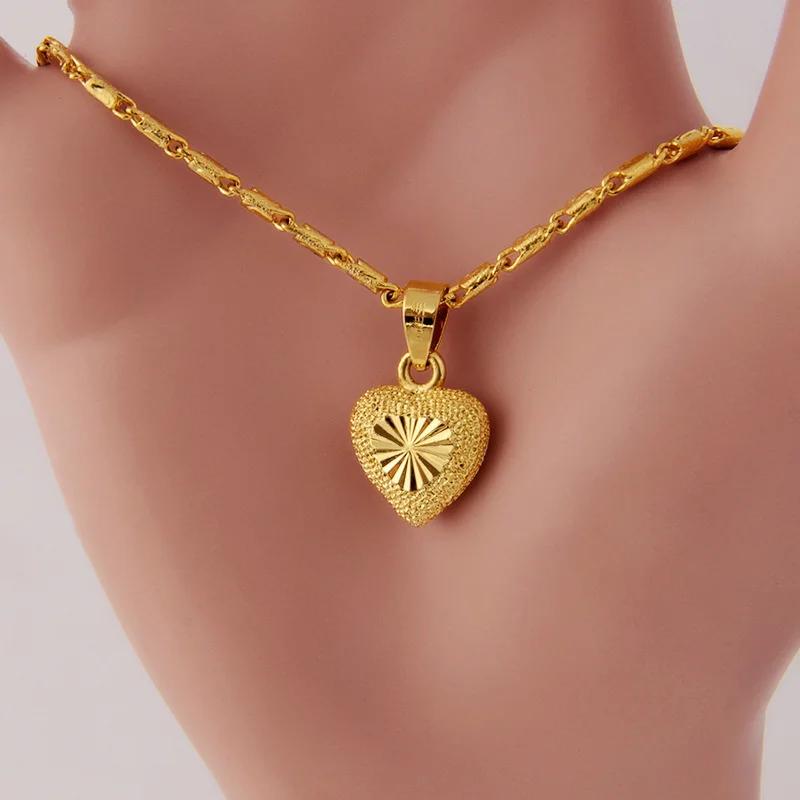 Gold Color Necklace Clavicle Chain for Necklace Love Heart Pendant Yellow Gold Day Fine Jewelry
Gold Color Necklace Clavicle Chain for Necklace Love Heart Pendant Yellow Gold Day Fine Jewelry