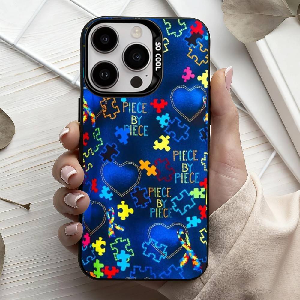 Puzzle Art Support Autism Phone Case For iPhone17,16,15,14,13,12,11 Plus,Pro Max Candy Silver Plated Inside Cover iPhone16e
Puzzle Art Support Autism Phone Case For iPhone17,16,15,14,13,12,11 Plus,Pro Max Candy Silver Plated Inside Cover iPhone16e
