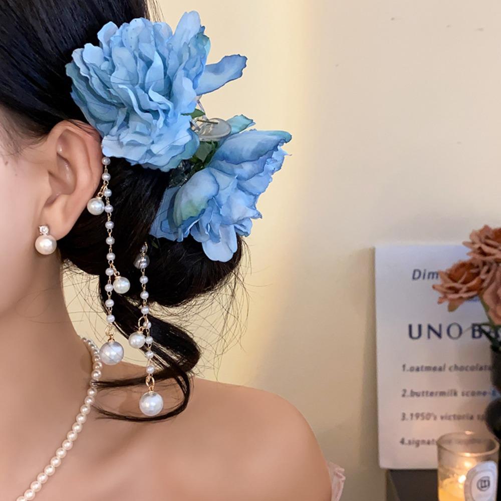 Tassels Hair Claw Flower Pearls Shark Clip Elegant Grasping Clip Headwear Gift фіолетовий
Tassels Hair Claw Flower Pearls Shark Clip Elegant Grasping Clip Headwear Gift фіолетовий