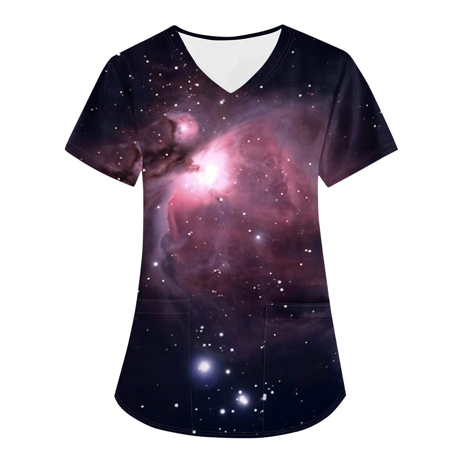 Жіноча модна робоча футболка з коротким рукавом і V-подібним вирізом з принтом Astral і маленькою кишенею L чорний
Жіноча модна робоча футболка з коротким рукавом і V-подібним вирізом з принтом Astral і маленькою кишенею L чорний