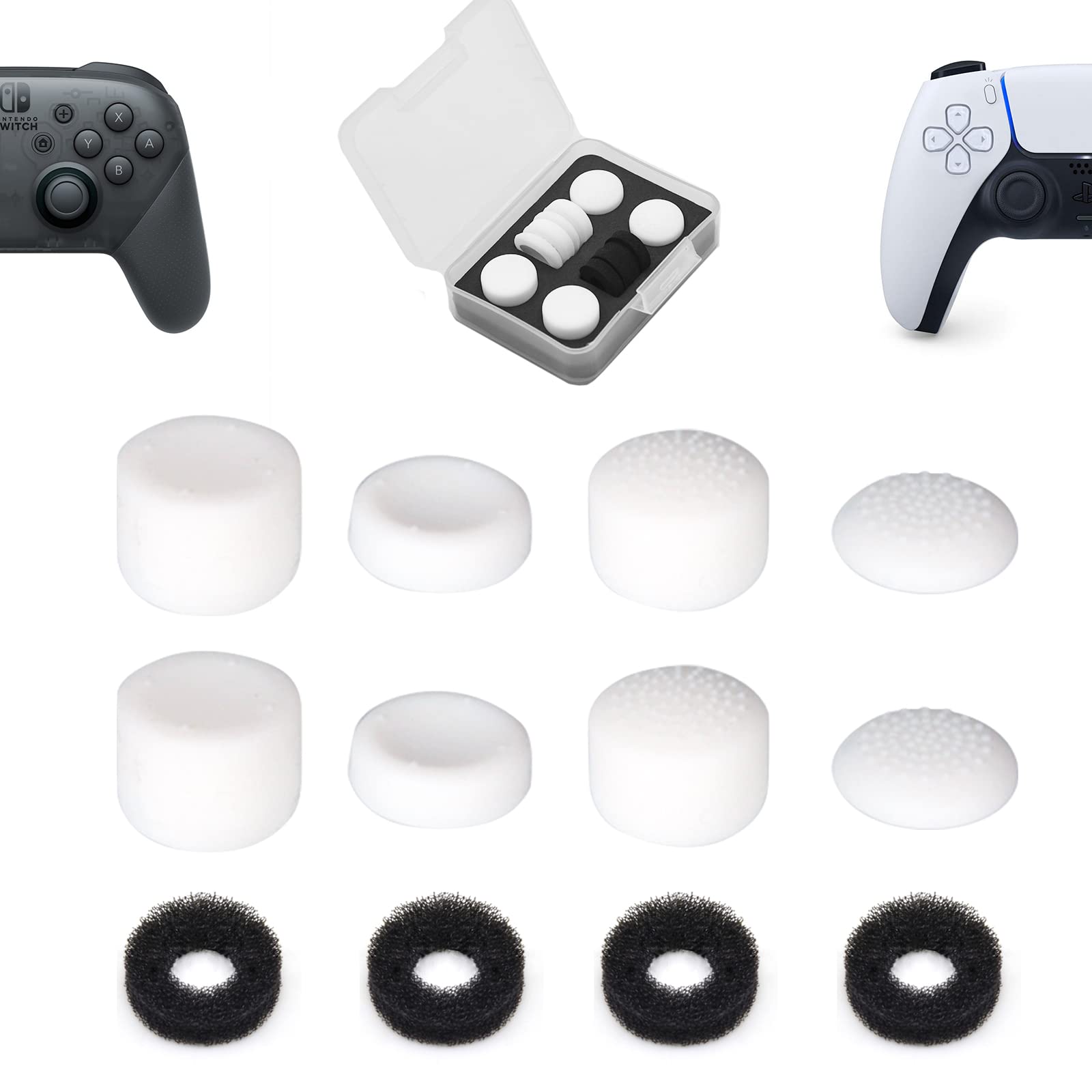ShiMa Owl Compatible with Freak Switch Pro Controller Freak Controller Stick Cover Assist Ring with Storage Case Stick Assist White Set PS5/4 (4
ShiMa Owl Compatible with Freak Switch Pro Controller Freak Controller Stick Cover Assist Ring with Storage Case Stick Assist White Set PS5/4 (4