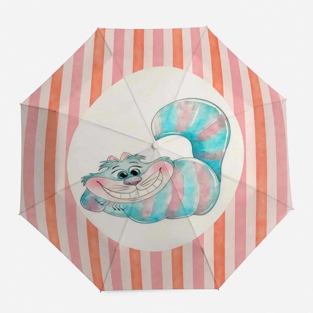 Disney Alice in Wonderland Cheshire Cat Watercolor & Pink Orange Stripe Print Automatic Folding Umbrella, Windproof Waterproof T (as the picture,Iron&8K)
Disney Alice in Wonderland Cheshire Cat Watercolor & Pink Orange Stripe Print Automatic Folding Umbrella, Windproof Waterproof T (as the picture,Iron&8K)