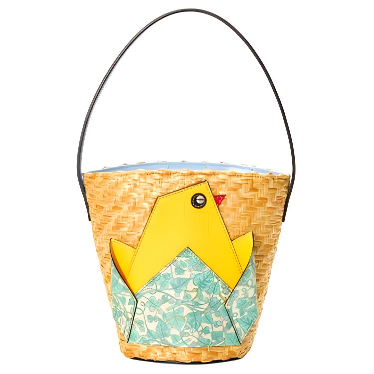 Gucci Yellow Chick Design Straw And Leather Bucket Bag Kids bags Multicolor 606193-HT0EN-2762 Basic Set (Bag+Dust Bag)
Gucci Yellow Chick Design Straw And Leather Bucket Bag Kids bags Multicolor 606193-HT0EN-2762 Basic Set (Bag+Dust Bag)