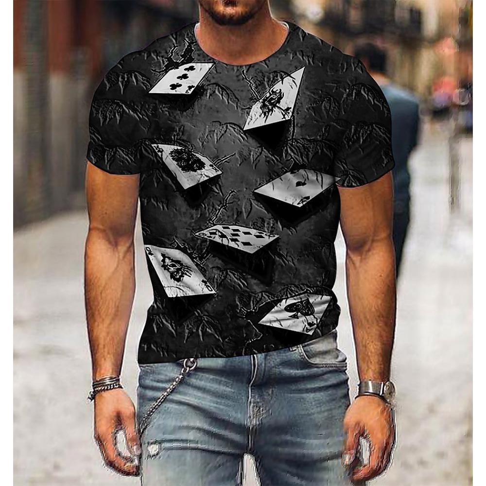 Мужская 3D футболка для покера, футболка с коротким рукавом, 3D принт, футболка с круглым вырезом, винтажный дизайнерский стиль, повседневная, для вечеринки 5XL
Мужская 3D футболка для покера, футболка с коротким рукавом, 3D принт, футболка с круглым вырезом, винтажный дизайнерский стиль, повседневная, для вечеринки 5XL