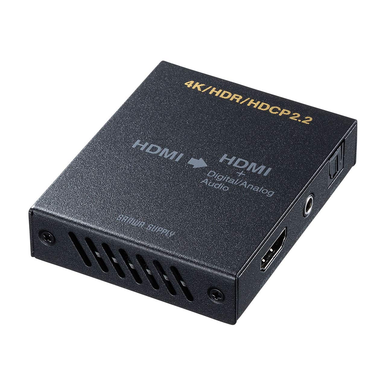 Sanwa Supply Compatible HDMI Signal Audio Separator 4K/HDR (Optical Digital/Analog Compatible) VGA-CVHD8 чорний
Sanwa Supply Compatible HDMI Signal Audio Separator 4K/HDR (Optical Digital/Analog Compatible) VGA-CVHD8 чорний