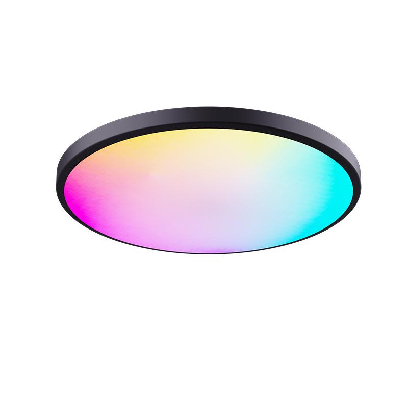 Потолочный светильник RGB Symphony RF с дистанционным управлением и затемнением, цветные лампы для гостиной, спальни, светодиодный светильник для внутренней атмосферы
Потолочный светильник RGB Symphony RF с дистанционным управлением и затемнением, цветные лампы для гостиной, спальни, светодиодный светильник для внутренней атмосферы