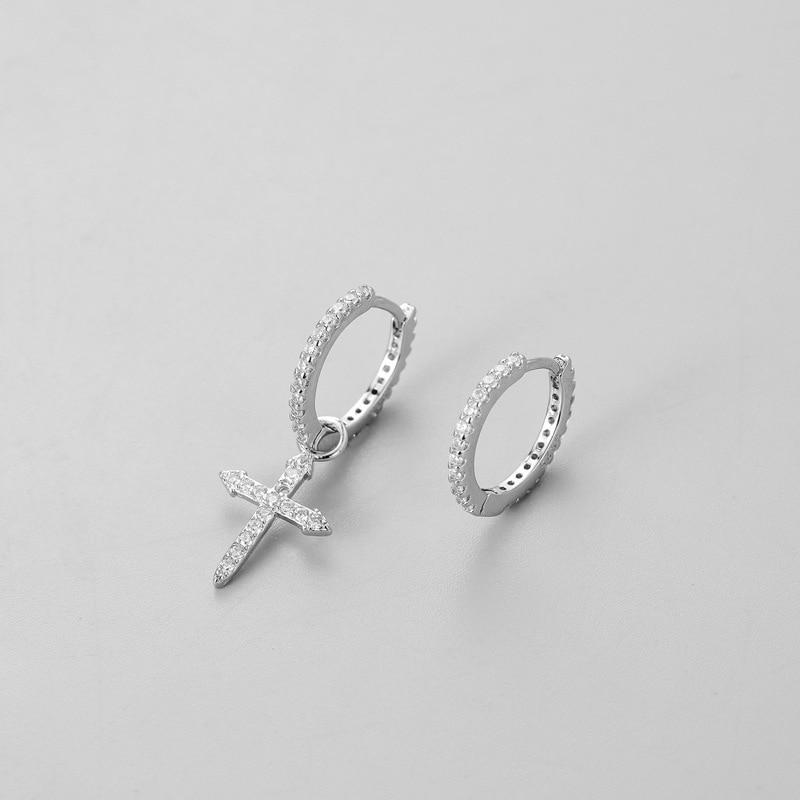 Fashion Korean Jewelley Asymmetry 925 Sterling Silver Crystal Cross Statement Stud Earrings for Women Wedding Pendientes Eh790
Fashion Korean Jewelley Asymmetry 925 Sterling Silver Crystal Cross Statement Stud Earrings for Women Wedding Pendientes Eh790