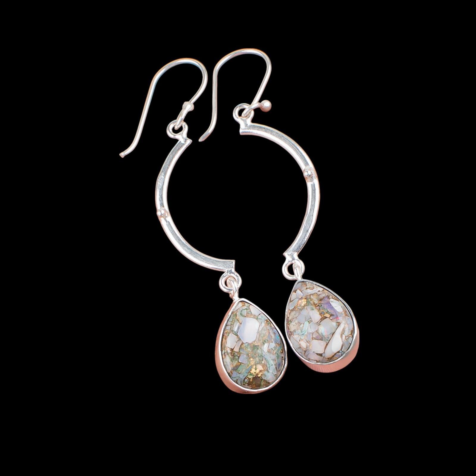 Rare Ethiopian Opal Copper Gemstone 925 Sterling Silver Jewelry Earrings 2.60 EE-43-34
Rare Ethiopian Opal Copper Gemstone 925 Sterling Silver Jewelry Earrings 2.60 EE-43-34