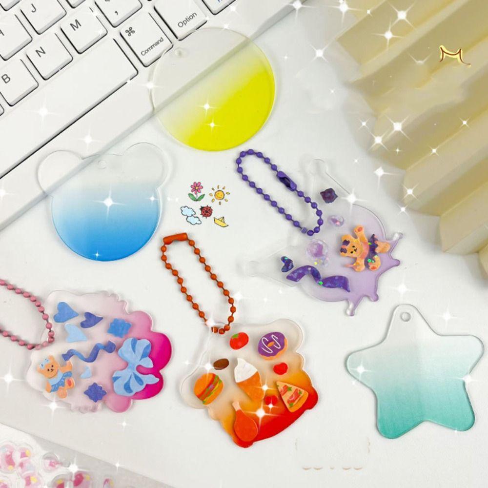 Acrylic DIY Keychain Making Kit Goo Card Acrylic Goo Plate Keychain Goo Card Bag Pendant Silver powder
Acrylic DIY Keychain Making Kit Goo Card Acrylic Goo Plate Keychain Goo Card Bag Pendant Silver powder
