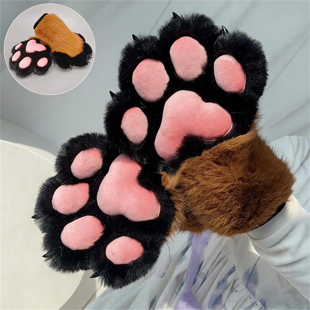 Kawaii Fursuit Cat Paw Gloves With Squeaker, Plush Furry Animal Paw Mittens With Resin Claws For Cosplay & Stage Performance 1 Pair
Kawaii Fursuit Cat Paw Gloves With Squeaker, Plush Furry Animal Paw Mittens With Resin Claws For Cosplay & Stage Performance 1 Pair