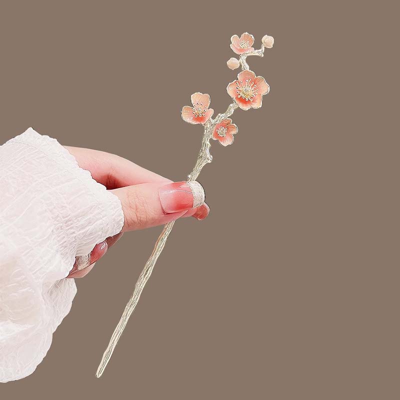 Fashion Pink Flower Hair Sticks for Women Girls Sweet Metal Dripping Oil Plum Blossom Hairpin Hanfu Headwear Hair Accessories
Fashion Pink Flower Hair Sticks for Women Girls Sweet Metal Dripping Oil Plum Blossom Hairpin Hanfu Headwear Hair Accessories