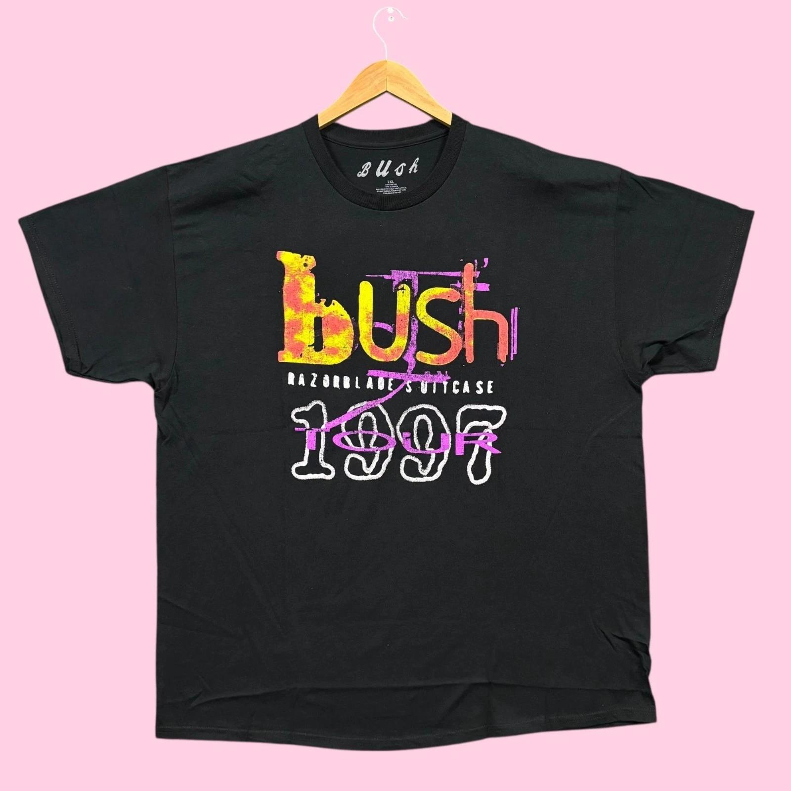 Bush Razorblade Suitcase Album 1997 Rock Band Tee XXL S
Bush Razorblade Suitcase Album 1997 Rock Band Tee XXL S