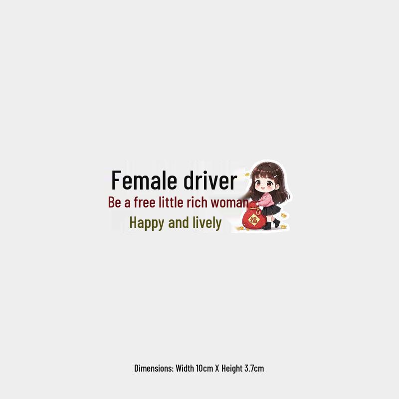 Creative Fun Waterproof Car Sticker for Women Drivers - Rear Window Decoration
Creative Fun Waterproof Car Sticker for Women Drivers - Rear Window Decoration