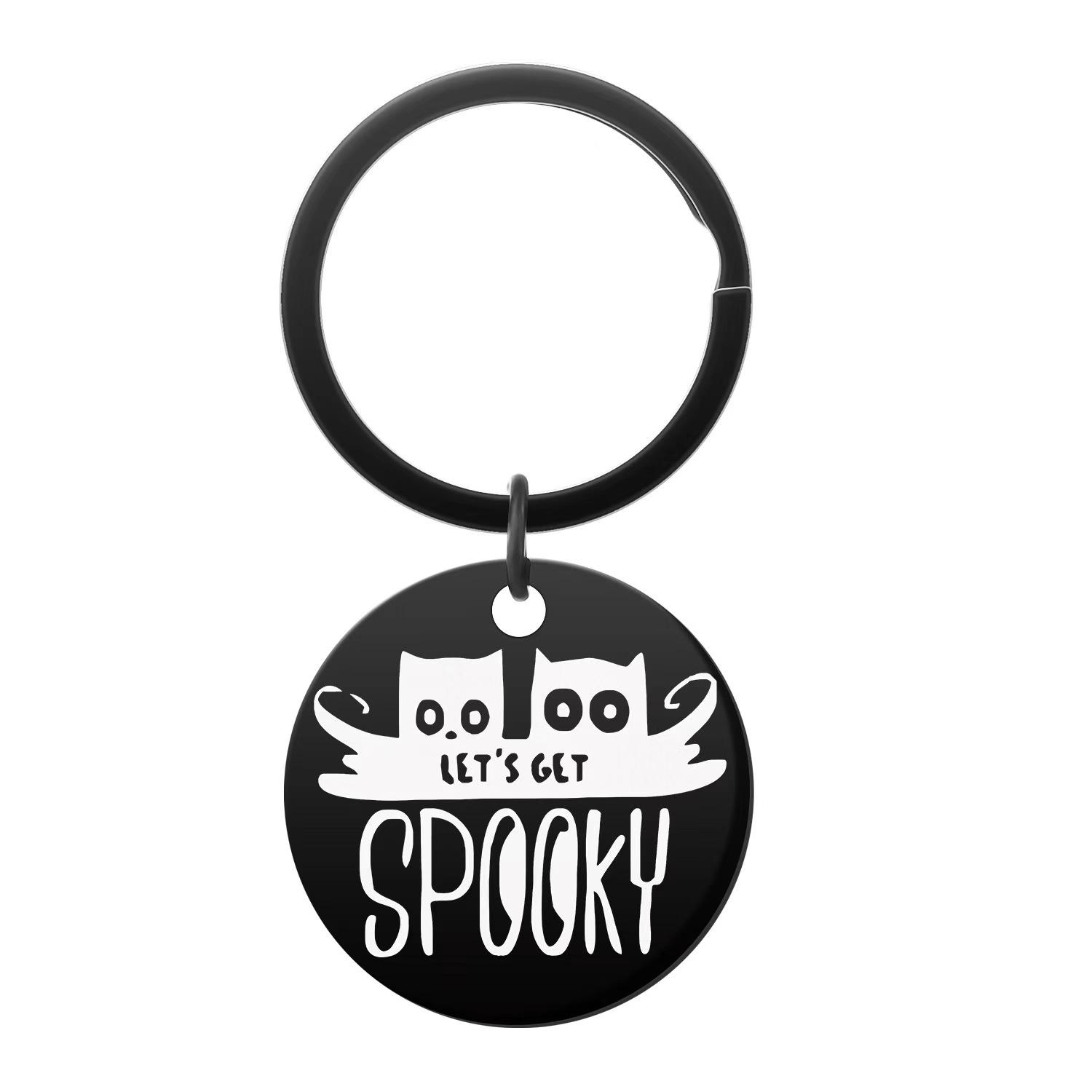 Halloween Keychain Pendant Stainless Steel Laser Engraved Round Tag Hanging Ornament Jewelry Stainless Steel Keychain for Backpack Bag Pendant 3*3CM
Halloween Keychain Pendant Stainless Steel Laser Engraved Round Tag Hanging Ornament Jewelry Stainless Steel Keychain for Backpack Bag Pendant 3*3CM