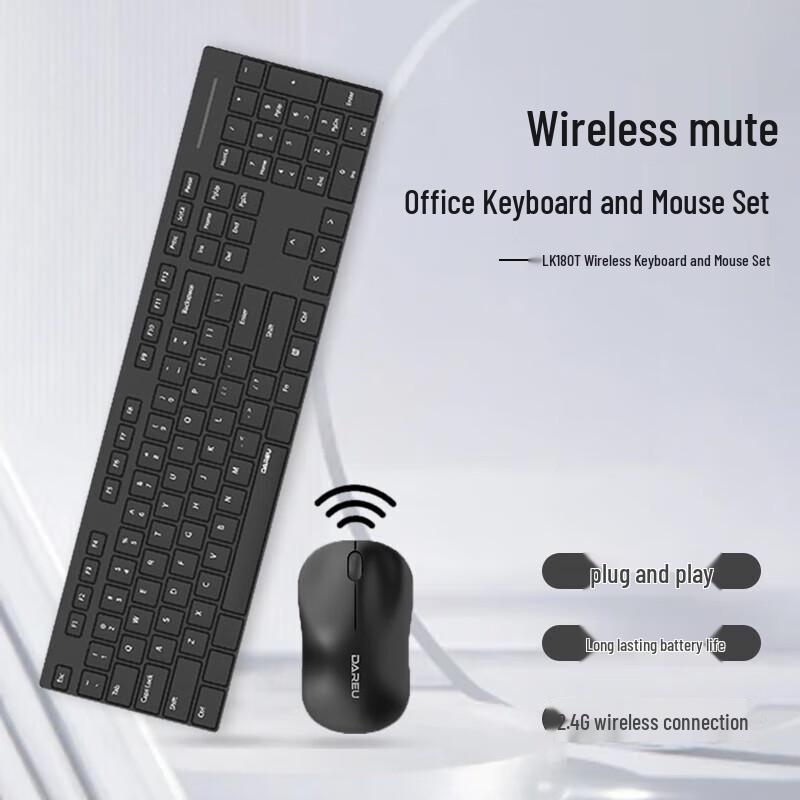Dareu LK180T Wireless Keyboard Mouse Combo
Dareu LK180T Wireless Keyboard Mouse Combo