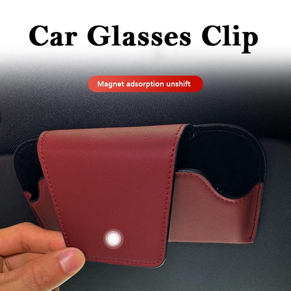 PU Leather Car Glasses Case Multi-Function Sunglasses Storage Clip Car Interior Accessories
PU Leather Car Glasses Case Multi-Function Sunglasses Storage Clip Car Interior Accessories