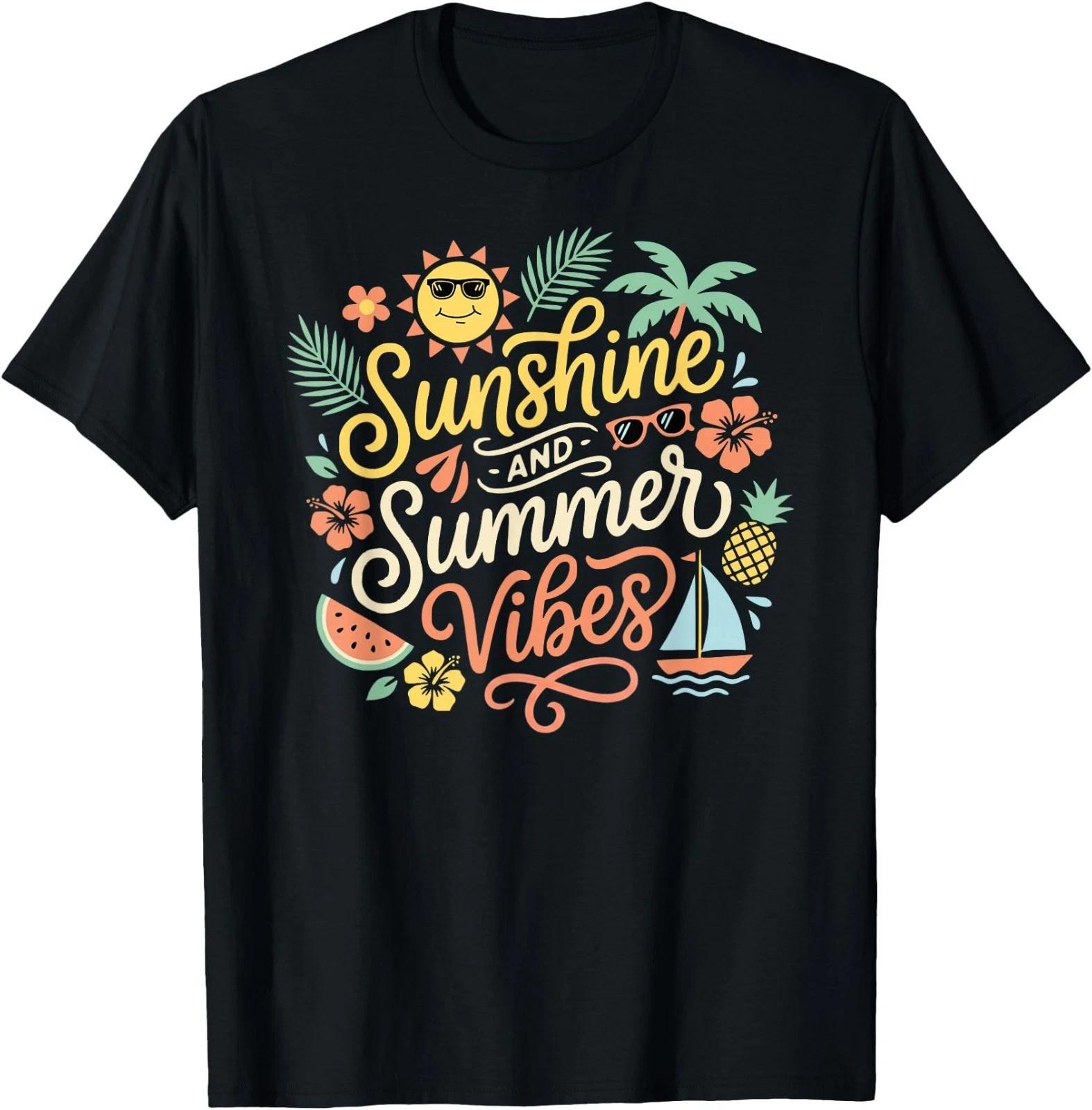 Sunshine and Summer Vibes Cute Tropical Beach Vacation T-Shirt 2XL
Sunshine and Summer Vibes Cute Tropical Beach Vacation T-Shirt 2XL