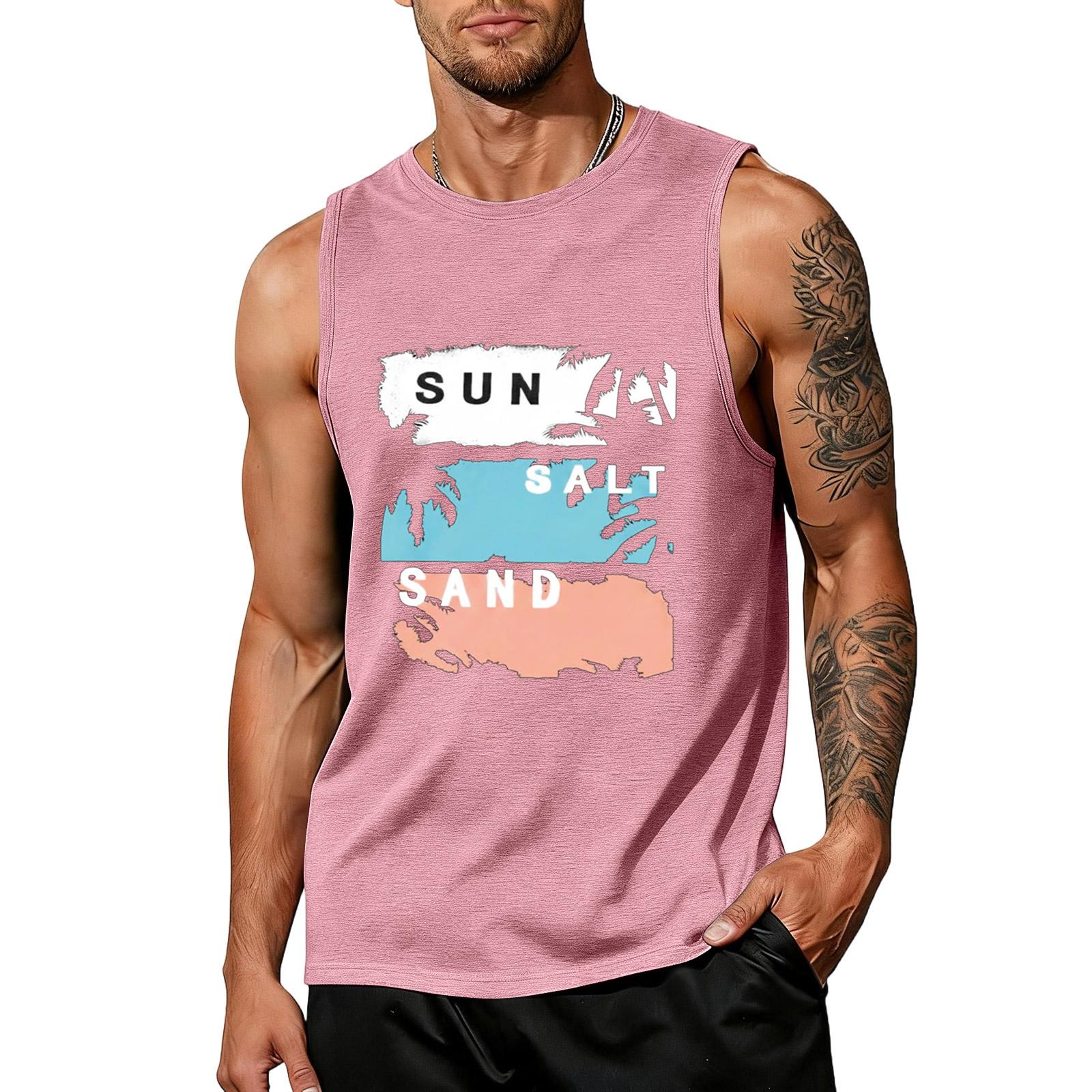 Men’s Sleeveless Tank Top Crew Neck Casual Muscle Shirt Relaxed Fit Soft Fabric Beach Graphic Print Sun L розовый
Men’s Sleeveless Tank Top Crew Neck Casual Muscle Shirt Relaxed Fit Soft Fabric Beach Graphic Print Sun L розовый