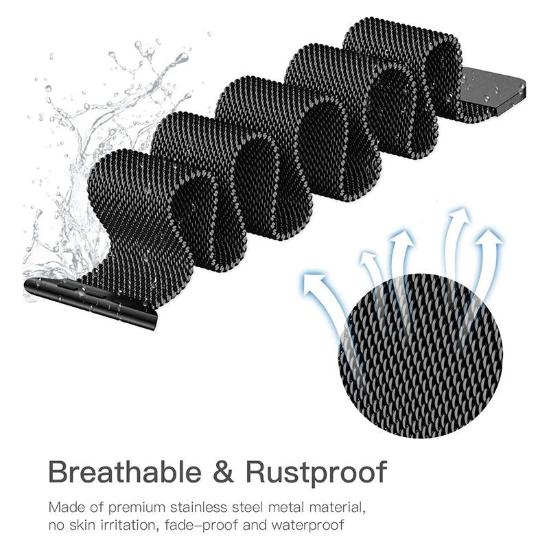 For Apple Watch Series 10 42mm/9 8 7 41mm/6 5 4 SE SE (2022) SE (2023) 40mm/3 2 1 38mm Magnetic Mesh Watch Band Milanese Solo Loop Strap Black
For Apple Watch Series 10 42mm/9 8 7 41mm/6 5 4 SE SE (2022) SE (2023) 40mm/3 2 1 38mm Magnetic Mesh Watch Band Milanese Solo Loop Strap Black